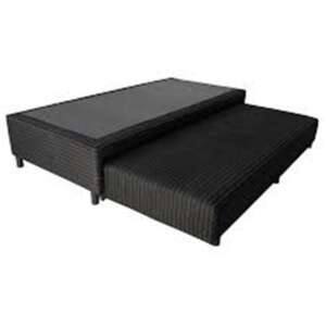 SOMMIER INDUCOL URANIA 0,90 x 1,90 TEJIDO NEGRO