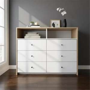 CHIFFONIER TABLES 6470 6CAJONES OLMO  EVEREST
