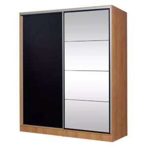 ROPERO RICCHEZZE MURANO 1,80 MT HICKORY/NEGRO C/ESPE