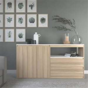 MODULAR TABLES 4026 BAHIUT 2PTA 2CAJ 1,75MT BOLO/GRIS