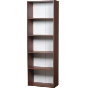BIBLIOTECA RICCHEZZE MESINA5 ESTANTES NOGAL
